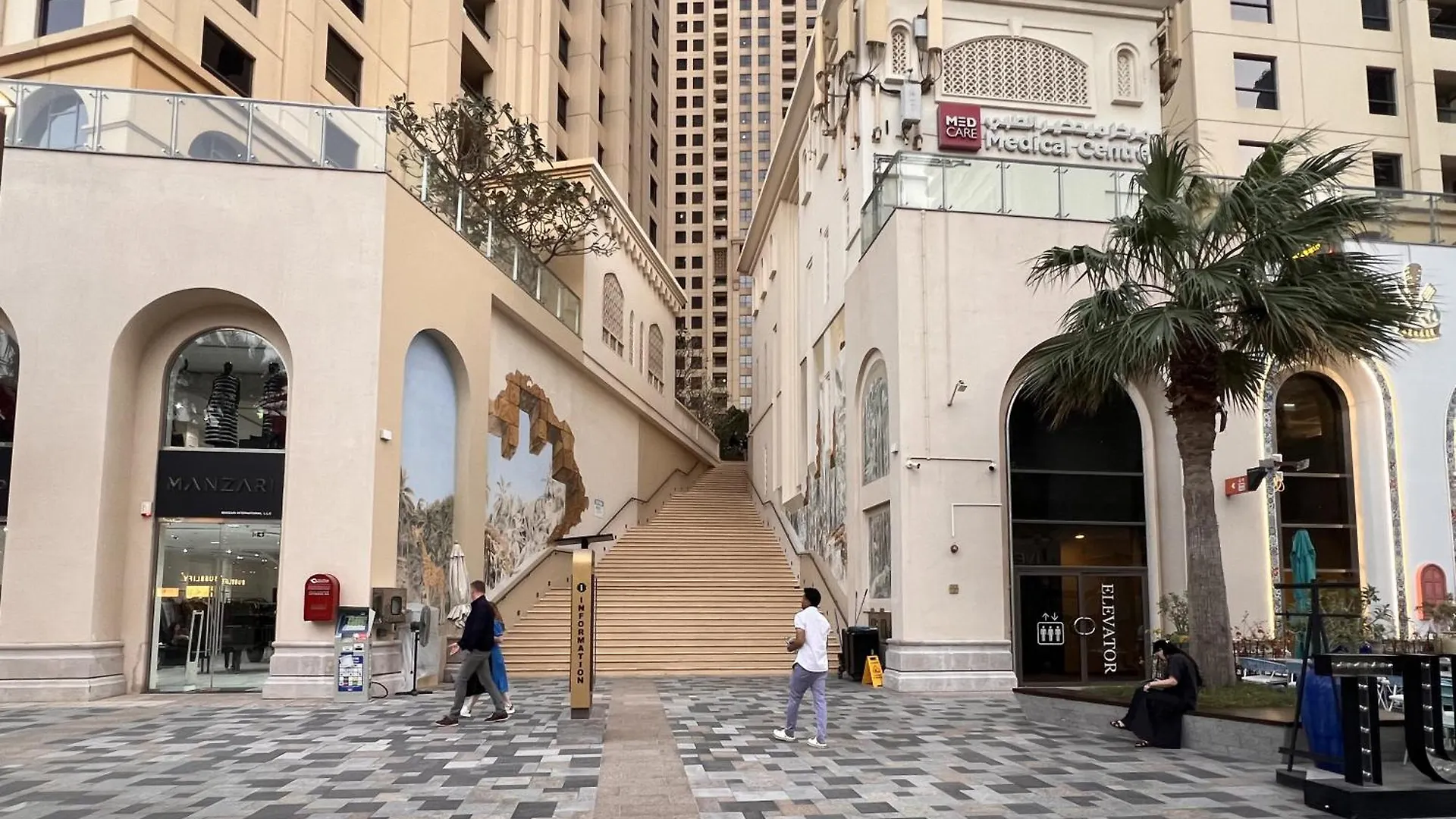Palm & Sea View Beach Acess Jbr Walk Skydive Clubs Dubai Apartment