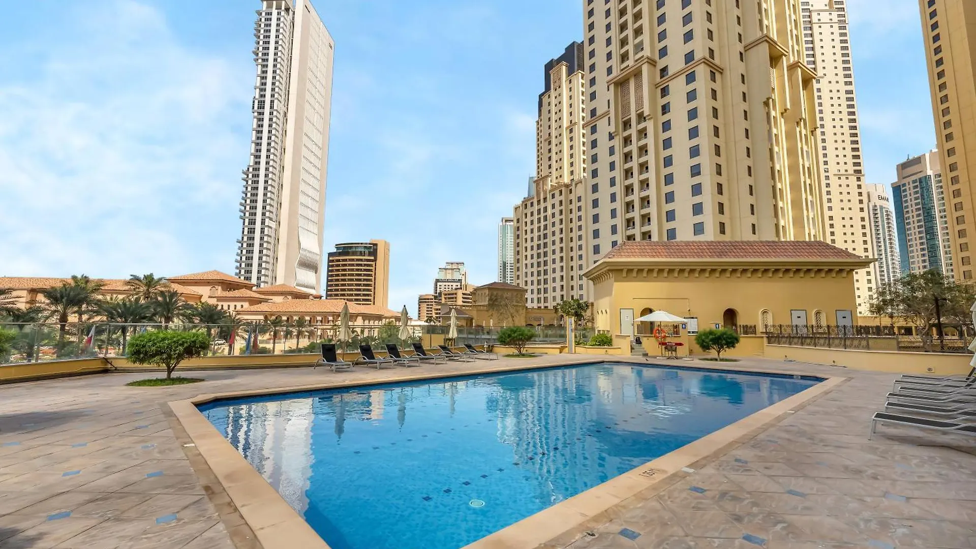 Palm & Sea View Beach Acess Jbr Walk Skydive Clubs 迪拜 0*,