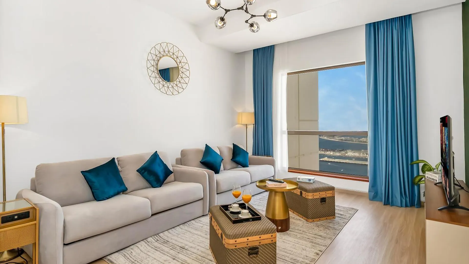 Palm & Sea View Beach Acess Jbr Walk Skydive Clubs 迪拜 0*,