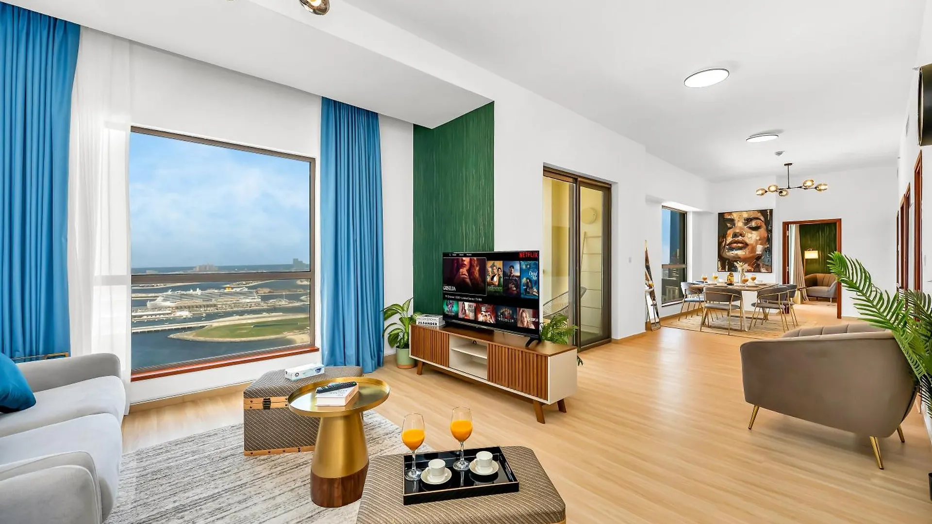 公寓 Palm & Sea View Beach Acess Jbr Walk Skydive Clubs 迪拜